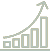Upward graph icon