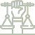 Law and scales icon